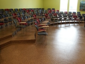 Roll on Rock® Flooring System - Classroom